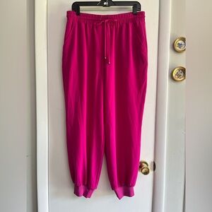 Trina Turk Fuchsia Jogger Pants NWT L